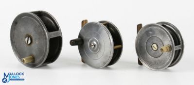 3x Various fly reels - to incl a 'Made in England' 3.5