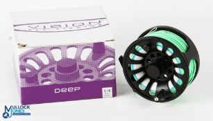 Vision Deep 910 large arbor salmon or saltwater fly reel. 4-1/4
