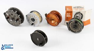Collection of reels comprising: Jecta Mk III centre pin reel, 4 ½