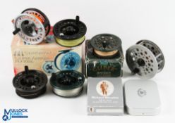 Centurion large arbor alloy fly reel with 3 spare spools - 3.5