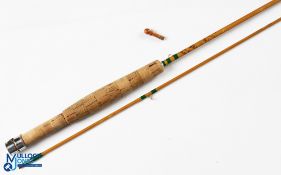 Interesting refurbished split cane trout small stream fly rod - 6' 6