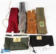 A collection of rod cloth bags, as follows: Hardy Alnwick 42