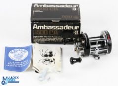 Abu Sweden Ambassadeur Multiplier 6500CA No 810600, original box, instructions, spanner and cloth
