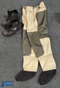 Volare Breathable stocking foot, waist waders size L, with stretch belt, looks unused, no marks or