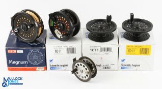 Scientific Anglers System 2 alloy salmon fly reel with 2 spare spools, 4 ¾