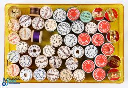 47x spools of silk and floss, 28 Pearsalls, 13 Sunrise and India thread (47)