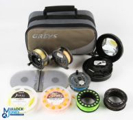 Greys GRX-56 large arbor alloy fly reel, 3.5
