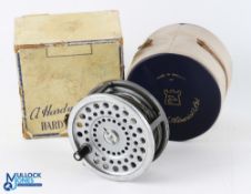 Hardy Bros Marquis Salmon No 2 alloy fly reel with ribbed foot, quick release spool, slight