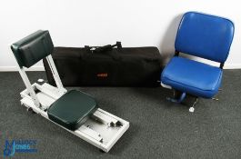Airflow Boat Seat, in original case - light used condition. Plus, a clamp on boat seat - with a blue