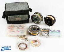 Daiwa Osprey Salmon alloy fly reel, made in England by JW Young, 4 ¼