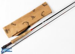 Orvis USA graphite trout fly rod 9' 2pc line 4#? Alloy uplocking reel seat, lined butt ring, MCB