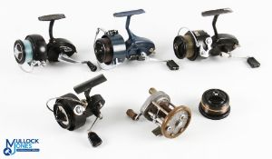 Mitchell 330 fixed spool reel and spare spool, with finger touch bail, works well, signs of wear, in