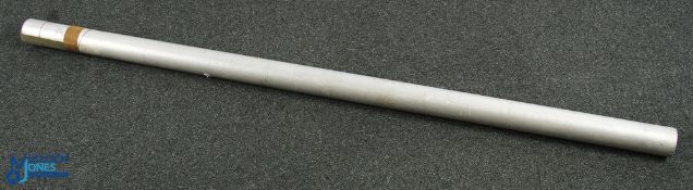 Hardy Alnwick alloy rod tube with alloy cap and canvas adjustable strap, 5