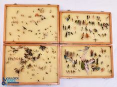 2x wooden double sided fly boxes 11