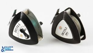 Abu Sweden Delta 5 trout triangle fly reel, large front lever tensioner, on/off check, runs well,