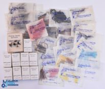 Garnett's & Keegan's Ltd Dublin Fly Tying Fishing Accessories, a quantity of packets, most looking