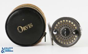 Orvis USA Battenkill 5/6 disc alloy trout fly reel with spare spool, made in England, 3 1/8