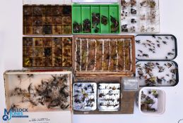 Quantity of Tout, Sea Salmon Wet & Dry Flies, to include a Lock Leven fly box with #50 trout