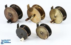 Unnamed crank wind brass fly reel 3.5