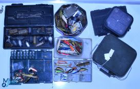 Coarse Fishing Accessories Fishing Tackle, to include feeders, weights, lures, rubber lures,