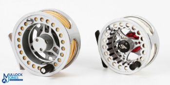 Silver Shadow 6/9 Stillwater fly reel in silver finish, quick release spool together with Scierra