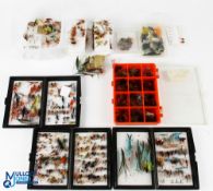 Large collection of flies, made up of: 3x Devon double sided boxes with a large quantity of sea