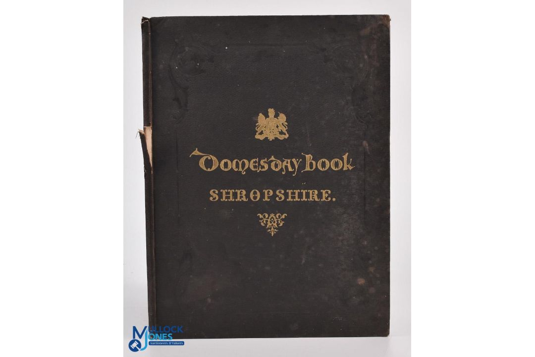 Shropshire - Doomsday Book & Map - a facsimile copy of the Doomsday Book relating to Shropshire, - Image 1 of 2