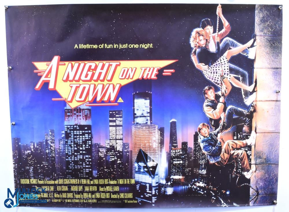 A Night on The Town UK Quad Poster Comedy 1987 40x30" approx. kept rolled, ex Cinema Stock