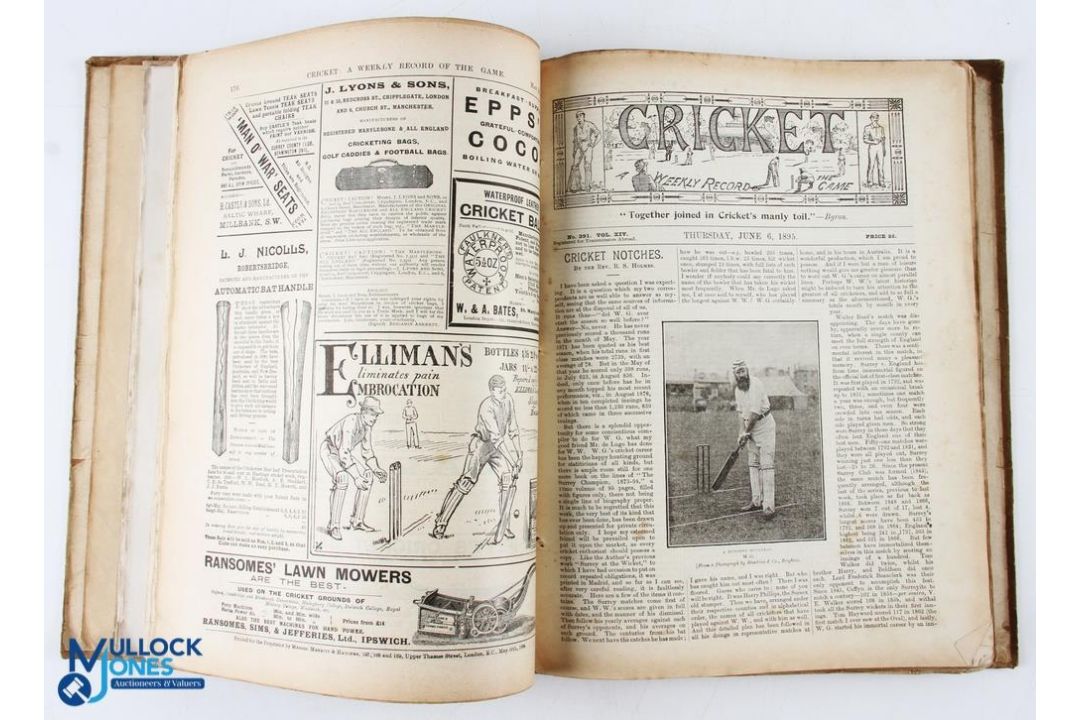 Cricket 1895 - 12 monthly editions each with 16 pages and illustrated with photographs and text - Image 3 of 4