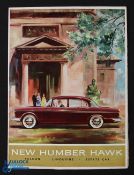 New Humbee Hawk 1959 Sales Brochure - an impressive fold out brochure with 11 multicoloured