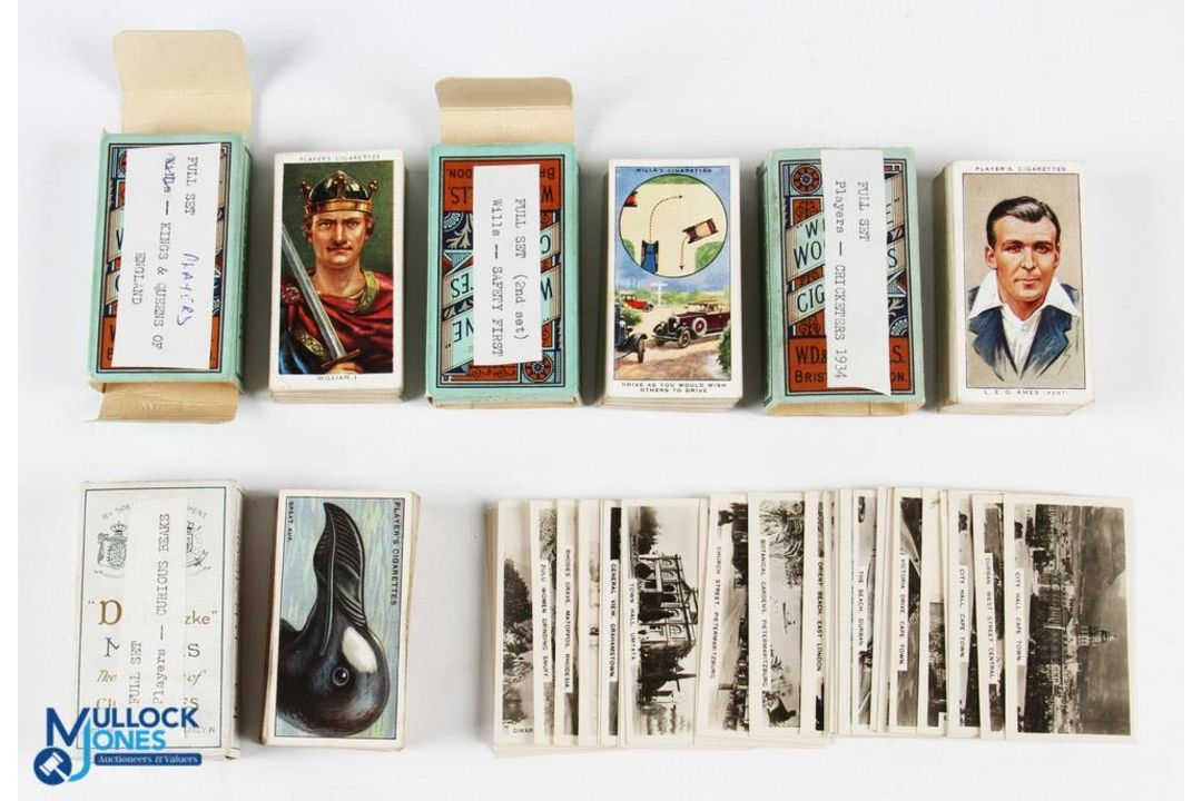 Cigarette Cards, collection to include Player's cricketers 1934 a full set of 50, Players curious