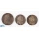 Charles II 1680 Silver Crown Coin worn with edge dents, date part legible, together with 1693 - Image 1 of 2
