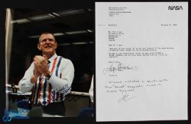 NASA - Autograph - Eugene Kranz - Apollo Flight Director - colour 8x10 signed together with a