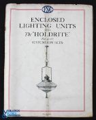 The Holdrite c1920s Sales Brochure - 16 page catalogue of Art Nouveau hanging lamps of every
