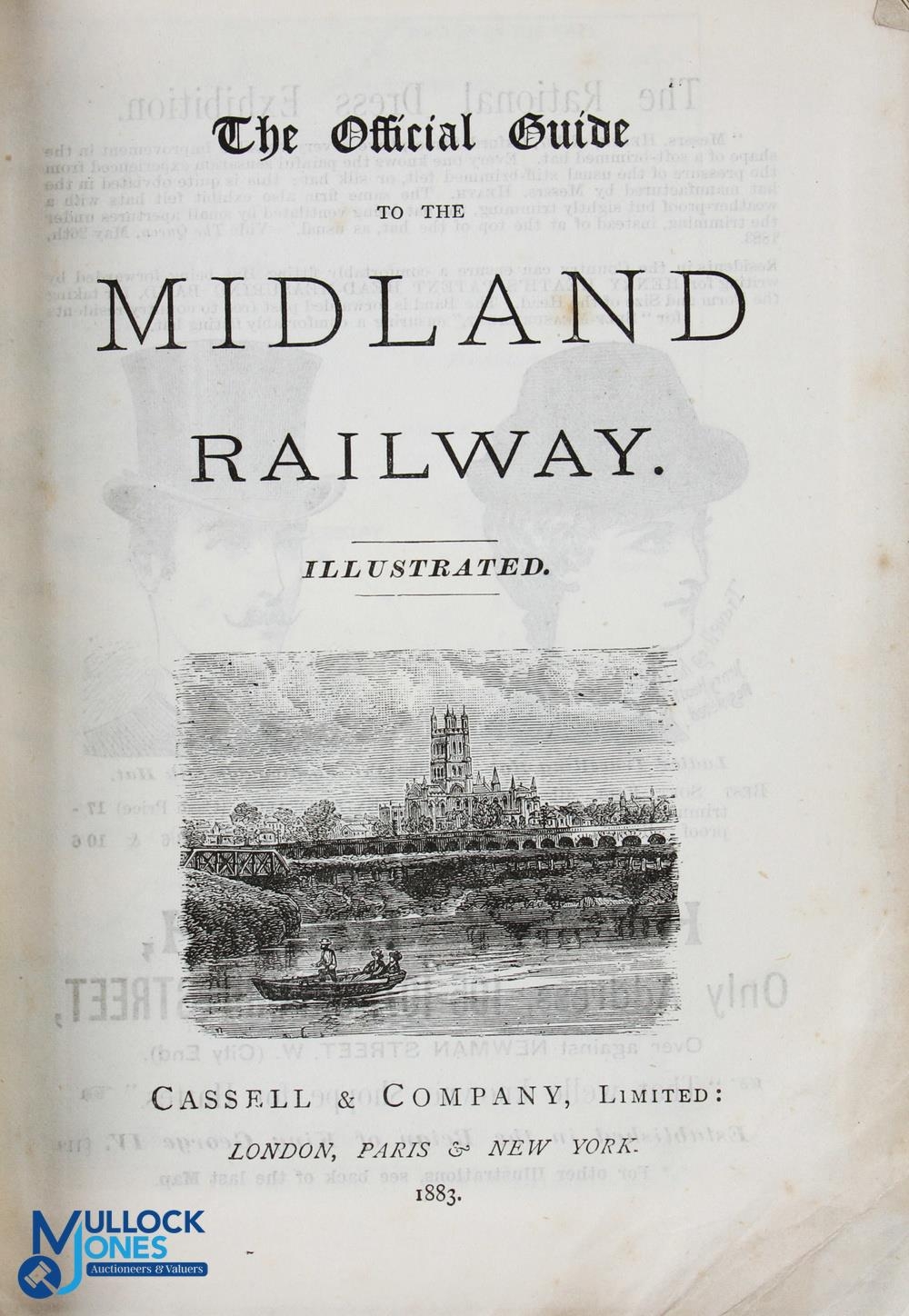 The Official Guide to The Midland Railway 1883 - very extensive guide of 376 pages plus many more - Image 2 of 2