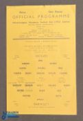 1953/54 Wolverhampton Wanderers reserves v Barnsley Central League match programme, single sheet, 27