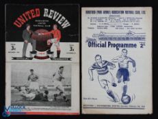1948/49 Bradford Park Avenue v Manchester Utd FAC replay match programme (small edge tear);