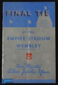 1935 FAC Final match programme West Bromwich Albion v Sheffield Wednesday 27 April 1935 at