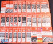 Selection of Nottingham Forest handbooks 1956/57, 1959/60 (covers 1959 FAC Final), 1960/61, 1961/62,