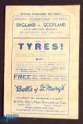 Pre-War 1932 England v Scotland schools international match programme 14 May 1932 at St. James Park,