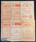 Selection of Accrington Stanley home match programmes 1954/55 Cresswell Colliery (FAC), 1959/60