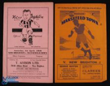 1949/50 New Brighton v Mansfield Town Div. 3 (N) 1st April 1950 (fair/good); return match