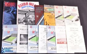 Selection of Aston Villa home programmes 1949/50 Royal Navy v The Army, 1952/53 Chelsea v WBA (FAC