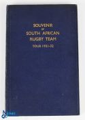 1931 Springbok Rugby Tour to the British Isles Souvenir Book: Popular & attractive, originally