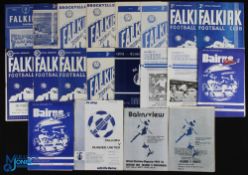 Collection of Falkirk home programmes 1957/58 St. Johnstone (SC), 1958/59 Aberdeen, 1959/60 East