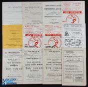 Selection of New Brighton home match programmes 1951/52 Nelson, 1958/59 South Liverpool, 1959/60