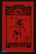 Pre-War Arsenal v Middlesbrough Div. 1 match programme 21 November 1936 at Highbury; good. (1)