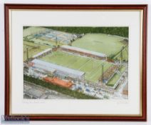 2008 Framed Rugby Painting, Stradey Park Llanelli: 22