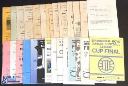 Collection of E.S.F.A. boys match programmes 1947 Leicester v Edmonton (s/f) (Filbert Street),