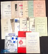 Collection of E.S.F.A. boys match programmes 1948 Stockport v Liverpool (Final), 1955 Manchester v